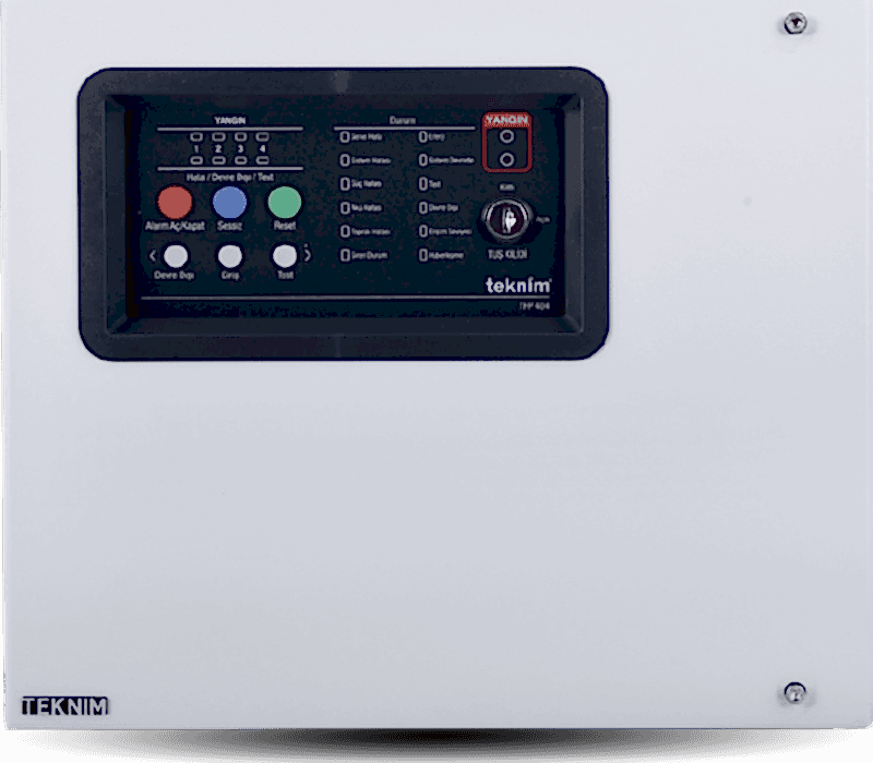 TEKNİM (TFP-404) LEDLİ KONVANSİYONEL YANGIN ALARM PANELİ 